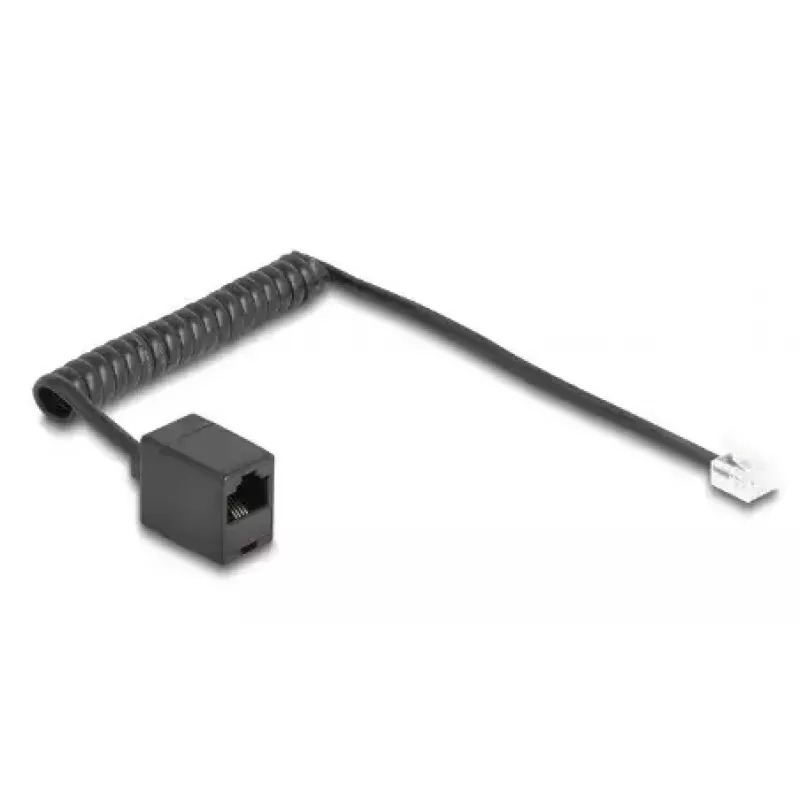 DeLOCK 88720 telefónny kábel 1 m čierny RJ-11 RJ-45