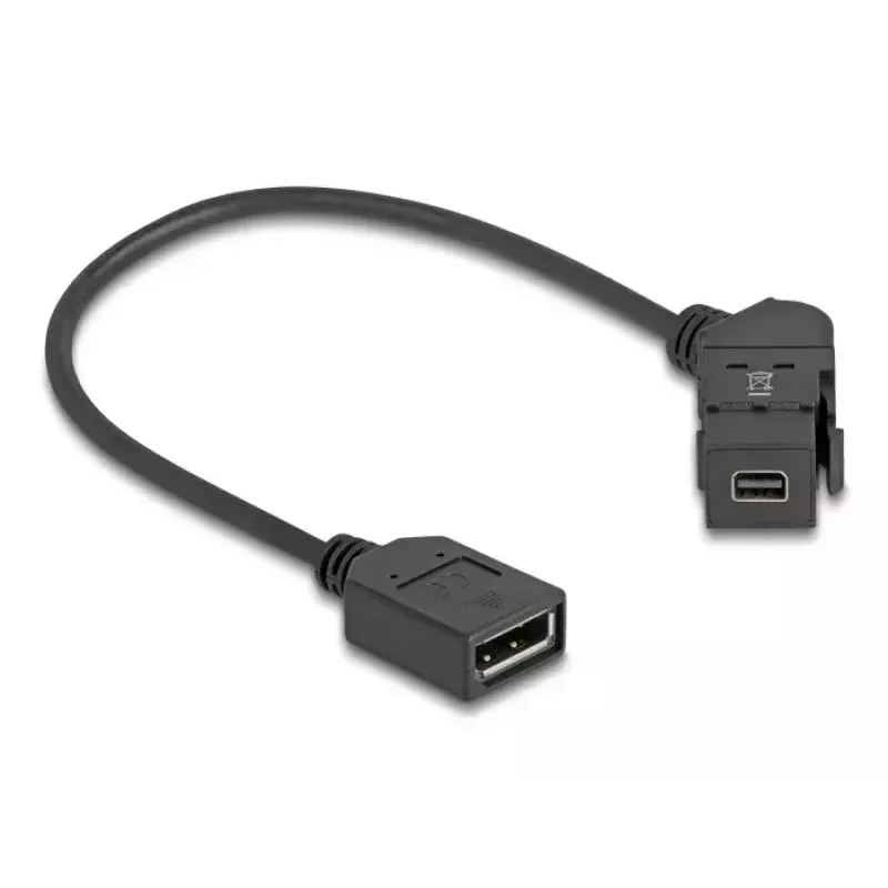 DeLOCK 67155 kábel gender changer Mini DisplayPort DisplayPort čierny 0,3 m