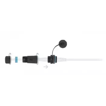 DeLOCK sieťový kábel 86701 RJ45 na RJ45 Cat.6A čierny