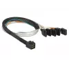 Kábel DeLOCK 0,5 m SFF-8643/4 x SATA 7p