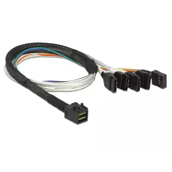 Kábel DeLOCK 0,5 m SFF-8643/4 x SATA 7p