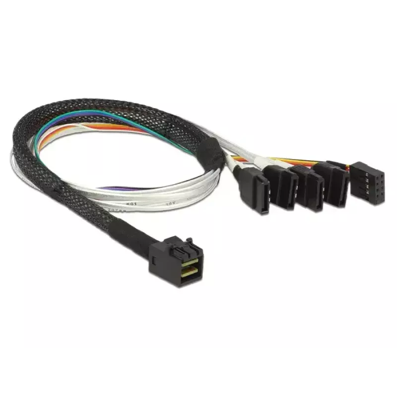 Kábel DeLOCK 0,5 m SFF-8643/4 x SATA 7p