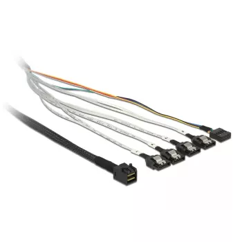 Kábel DeLOCK 0,5 m SFF-8643/4 x SATA 7p