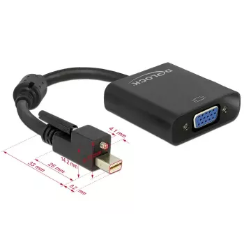 Video kábel adaptér DeLOCK 62641 Mini DisplayPort na VGA 0,25 m