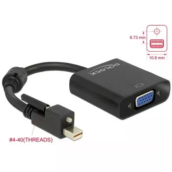 Video kábel adaptér DeLOCK 62641 Mini DisplayPort na VGA 0,25 m