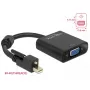 Video kábel adaptér DeLOCK 62641 Mini DisplayPort na VGA 0,25 m