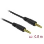 Audio kábel DeLOCK 85695 0,5 m 3,5 mm čierny