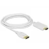 Video kábel adaptér DeLOCK 83819 3 m DisplayPort HDMI biely
