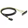 Interný napájací kábel DeLOCK 85687, 1 m, Mini SAS SFF-8087 na 4 SATA