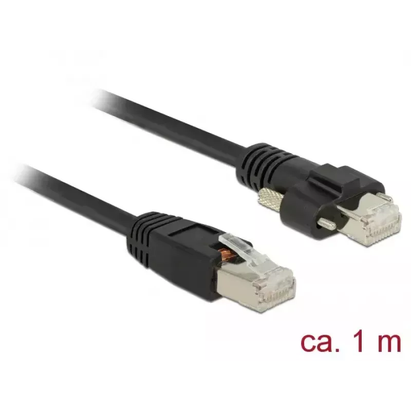 Sieťový kábel DeLOCK 85667 RJ-45 Cat6 1 m čierny