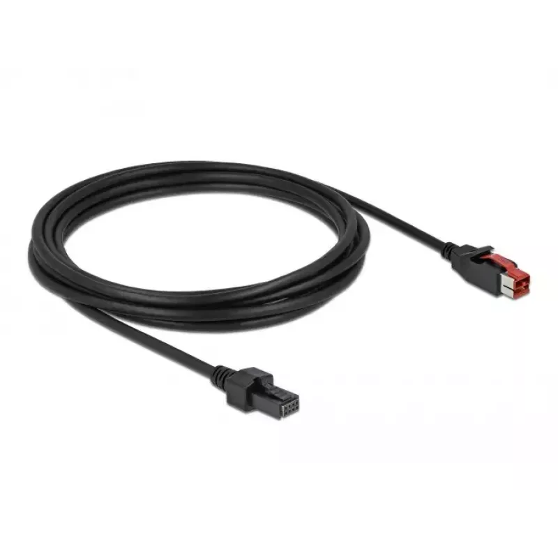 PoweredUSB kábel DeLOCK 85952 24 V 2 x 4 Pin samec 3 m