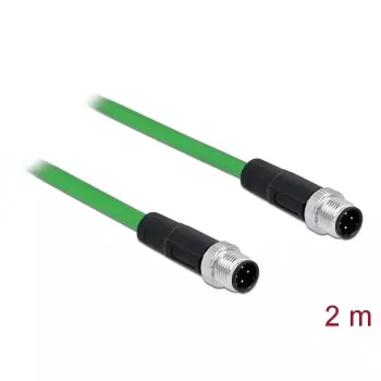 Sieťový kábel DeLOCK 85918 RJ45 DIN EN 60811-C2-1 2m čierny