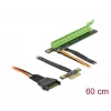 Riser karta DeLOCK PCI Express x1 na x16 s flexibilným káblom 80 cm