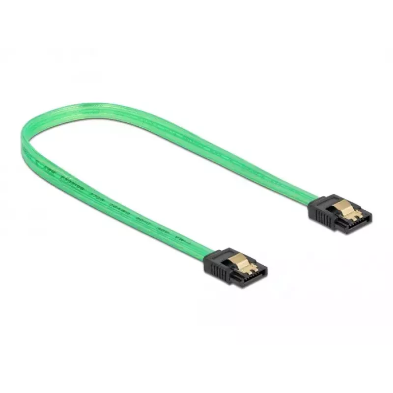 SATA kábel DeLOCK 82069 0,5 m SATA 7-pin zelený