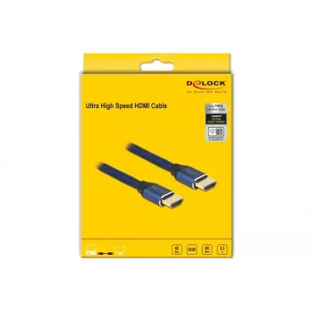 HDMI kábel DeLOCK Ultra High Speed 48 Gbit/s 8K 60 Hz 0,5 m