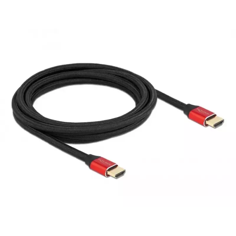 HDMI kábel DeLOCK Ultra High Speed 48 Gbit/s 8K 60 Hz červený 3 m
