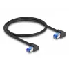 DeLOCK RJ45 sieťový kábel Cat.6A S/FTP zahnutý 3 m čierny