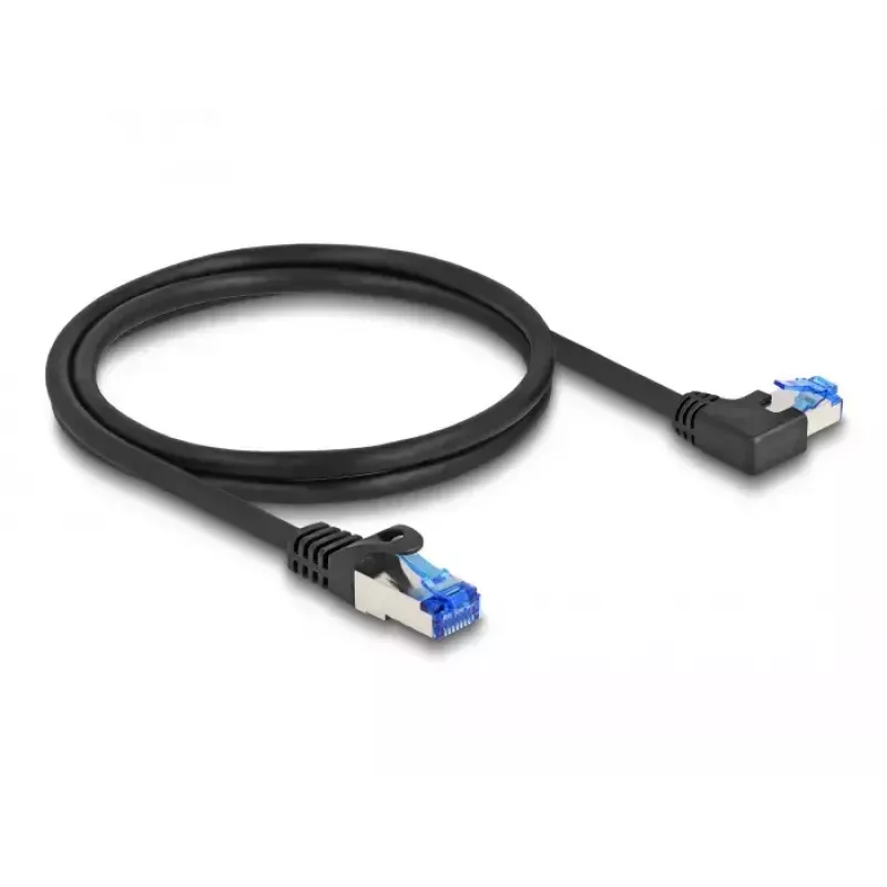 Sieťový kábel DeLOCK RJ45 Cat.6A S/FTP 1 m čierny