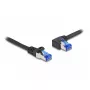 Sieťový kábel DeLOCK RJ45 Cat.6A S/FTP 1 m čierny