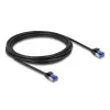 Sieťový kábel DeLOCK RJ45 Cat.6A 3 m čierny