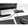 DeLOCK priechodka na káble pre montáž na stôl s kefou 300 x 120 x 28 mm čierna