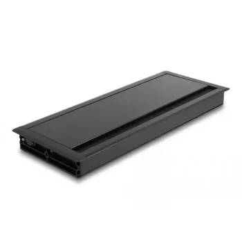 DeLOCK priechodka na káble pre montáž na stôl s kefou 300 x 120 x 28 mm čierna
