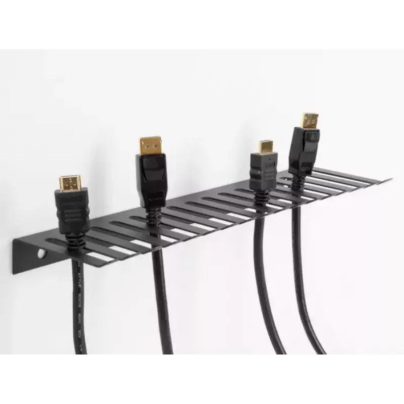 Držiak na káble na stenu DELOCK 66887, sivý, 90 mm x 25 mm x 0,325 m, 1 ks