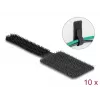DeLOCK mini suchý zips držiak na káble 90 mm x 24 mm samolepiaci 10 ks čierny