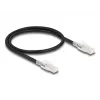 Sieťový kábel DELOCK 80254 Cat6a S/FTP (S-STP) RJ-45 na RJ-45 0,5 m čierny
