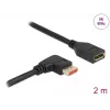 DisplayPort predlžovací kábel DeLOCK 87078 2 m 8K 60 Hz zahnutý