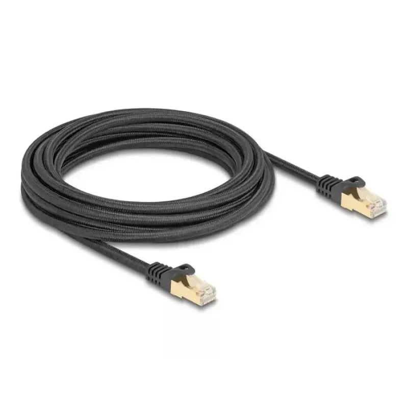 DeLOCK RJ45 sieťový kábel Kat.6A S/FTP 5 m čierny