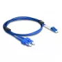 DeLOCK optický kábel LC duplex na SC duplex Singlemode OS2 2 m