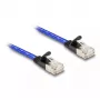 Sieťový kábel DeLOCK RJ45 plochý Cat.6A 5 m modrý
