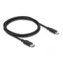 Kábel DELOCK USB-C na Lightning tenký 1 m, Lightning ↔ USB-C, 9 V 3 A, 3,3 mm, MFi