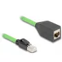 Sieťový kábel DeLOCK 80880 RJ-45 Cat6a 1 m zelený