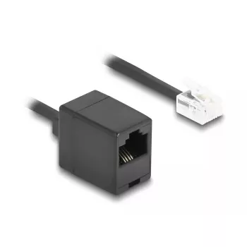 DeLOCK Telefónny kábel 90114 5 m čierny RJ-11 RJ-45