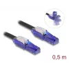 Sieťový kábel DeLOCK 80925 RJ-45 Cat6 0,5m čierny fialový