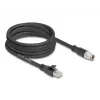 Sieťový kábel DeLOCK 80585 M12 na RJ-45 Cat5e 5 m čierny