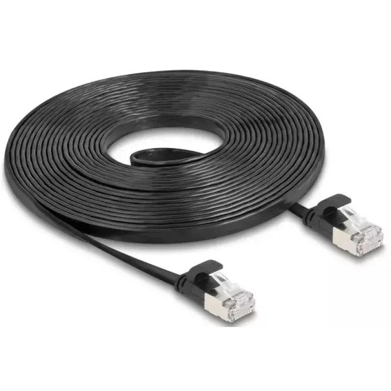 Sieťový kábel DeLOCK 81167 RJ-45 Cat6a 5 m čierny