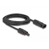 Kábel DeLOCK DL4 solárny kábel 4 mm² konektor samec na konektor samica 3 m čierny