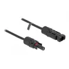 Kábel DeLOCK DL4 solárny kábel 4 mm² konektor samec na konektor samica 3 m čierny