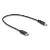 DeLOCK 85403 napájací kábel čierny 0,27 m USB-C DC