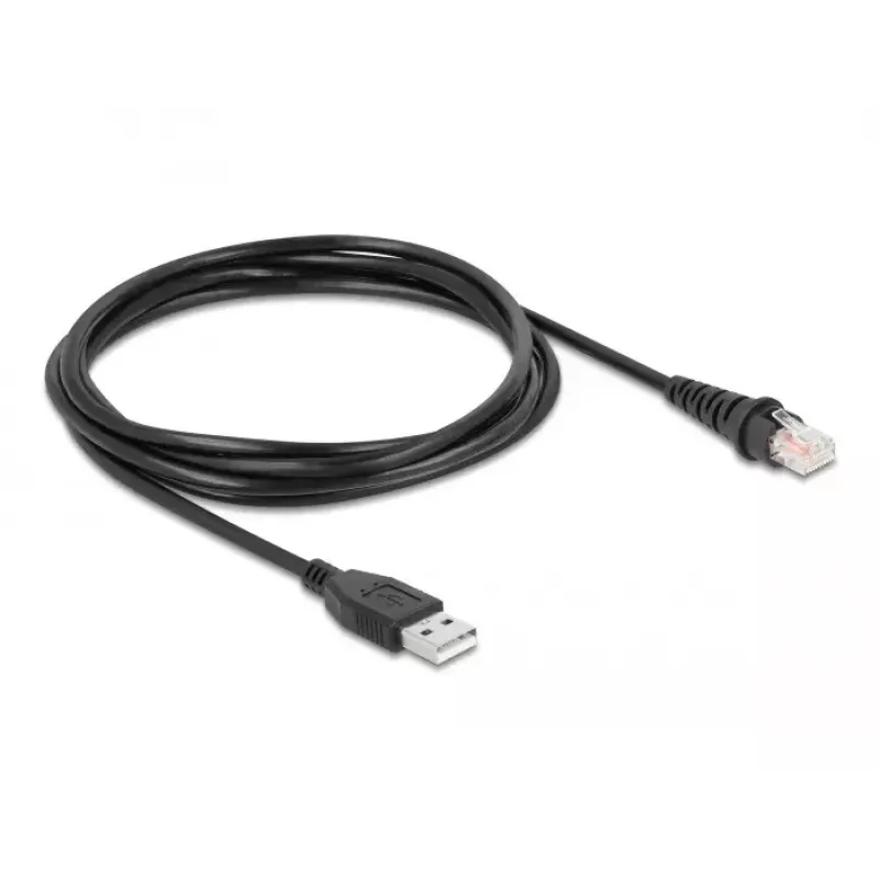 DeLOCK RJ50 na USB 2.0 Type-A kábel pre skener čiarových kódov 1,5 m