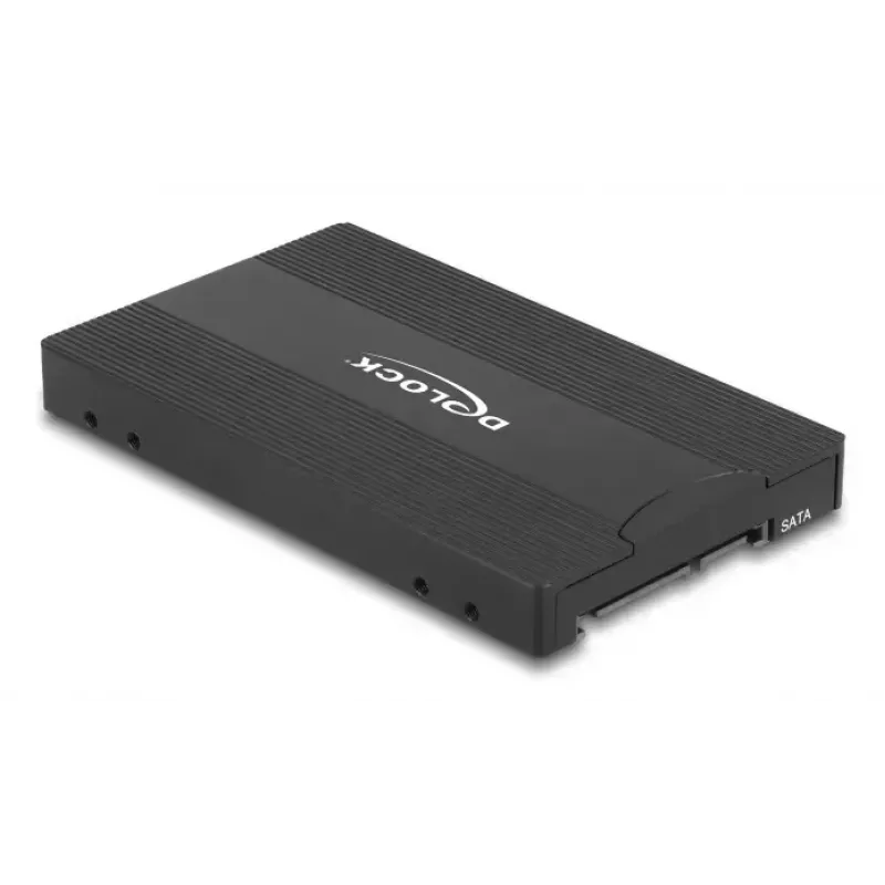 DELOCK rozhranie adaptér U.2 (SFF-8639) na M.2 Key M NVMe SSD, model 64301, čierny, host konektor samec