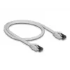 Sieťový kábel DeLOCK 80557 RJ-45 Cat8.1 0,5 m sivý