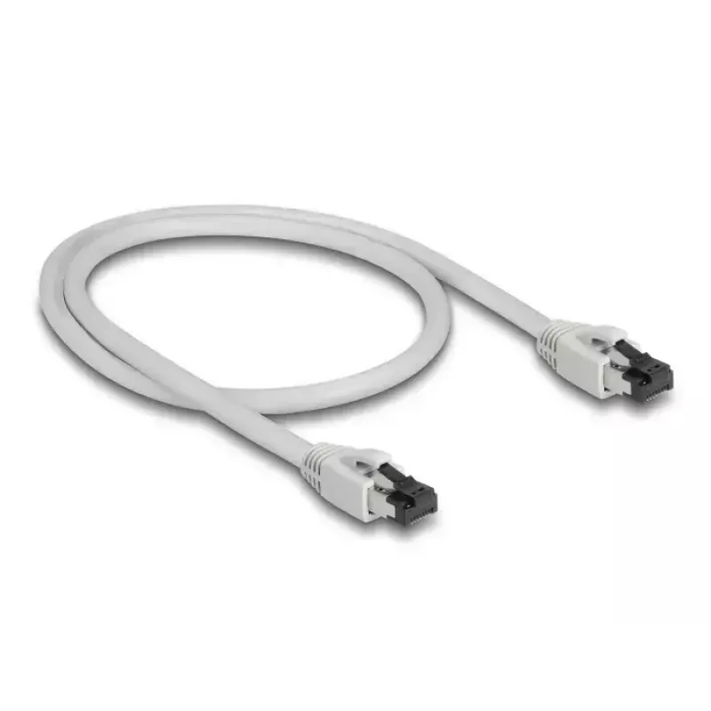 Sieťový kábel DeLOCK 80557 RJ-45 Cat8.1 0,5 m sivý
