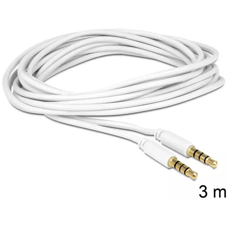 Audio kábel 3,5 mm DeLOCK 83442 3 m biely
