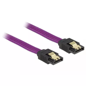 SATA kábel DeLOCK 83692 1 m SATA 7-kolík fialová