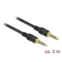 Audio kábel DeLOCK 85598 2 m 3,5 mm čierny