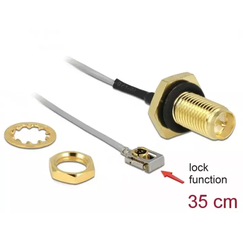 Koaxiálny kábel DeLOCK 90292 0,3 m RP-SMA MHF I LK